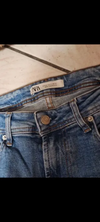 Jeans Zara cropped y2k