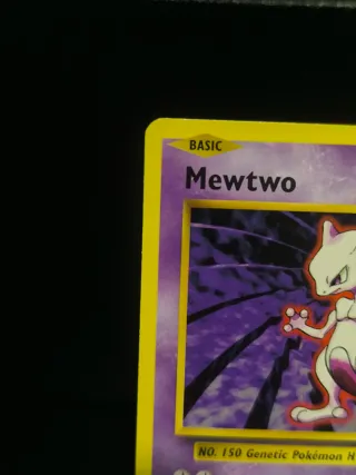 Mewtwo Carta Pokémon Base antigua vintage