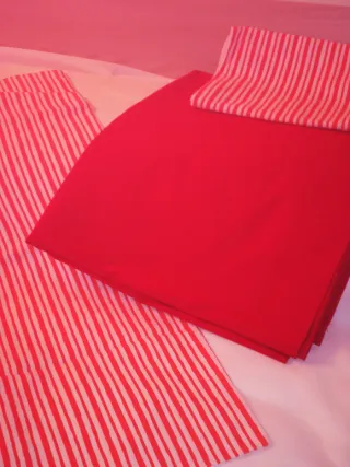 2 Completi Lenzuola 1 Piazza e Mezza + Federe