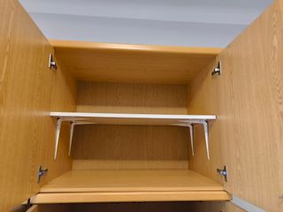 Armario 2 Módulos Roble Claro con Altillo