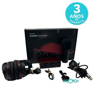 Tarjeta Sonido Focusrite Scarlett Solo Roja