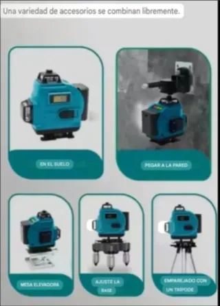 Nivel Láser 4D 16 Líneas Accesorios