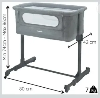 Cuna colecho Nania gris