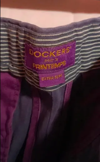 Pantalones Chinos Azul/Morado