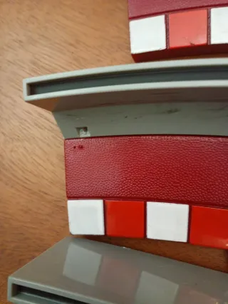 Scalextric 8 bordes muros pianos curva normal R2