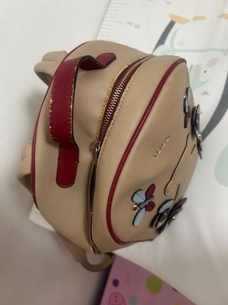 Mochila Tous Beige Flores y Mariposas