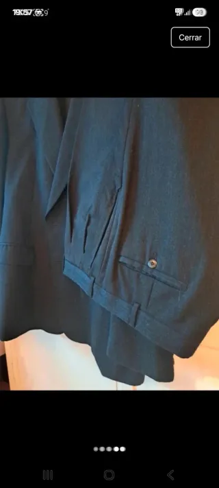 Traje de lana cashmere gris