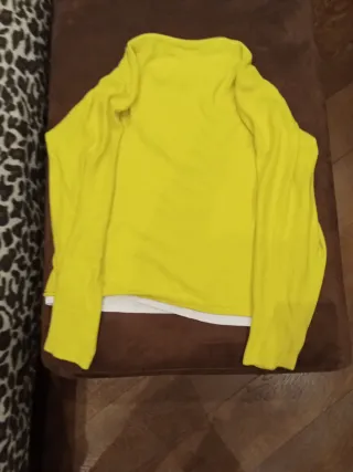 Maglia L Lana, Cotone e Seta Gialla