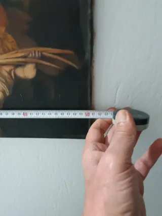 Antiguo óleo Inmaculada Concepción,año 1939.