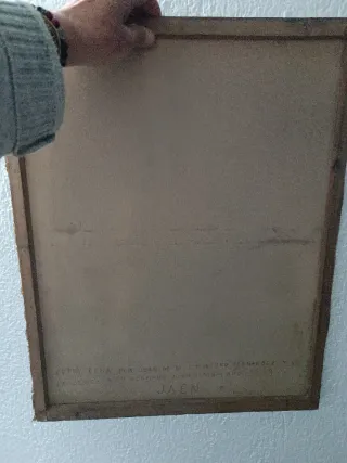 Antiguo óleo Inmaculada Concepción,año 1939.