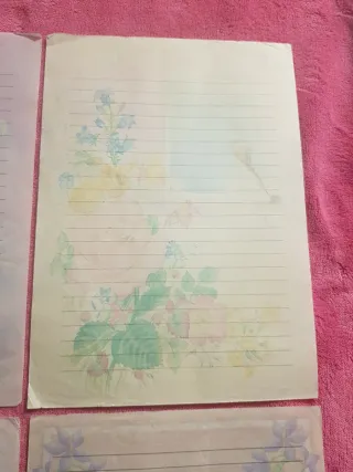 8 hojas antiguas estampados surtidos