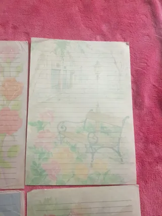 8 hojas antiguas estampados surtidos