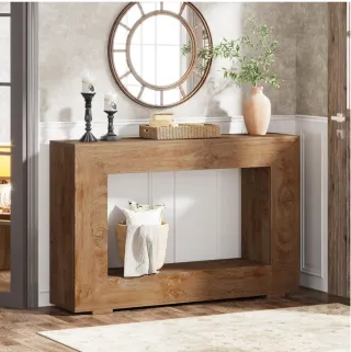 Consola de entrada moderna madera y metal