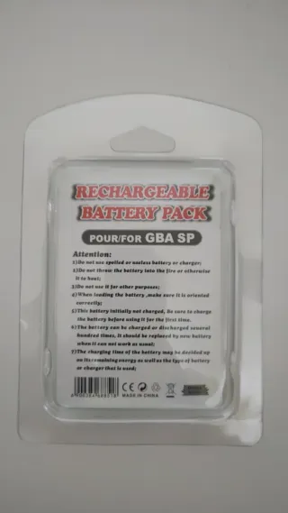 Batería Recargable Repuesto Game Boy Advanced SP