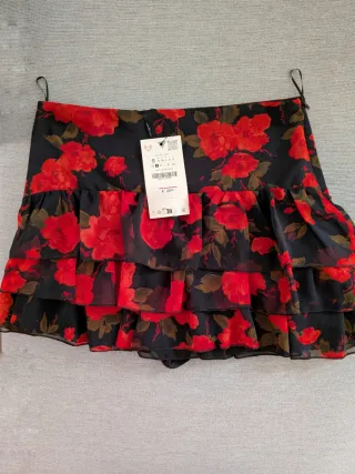 Falda pantalón flores