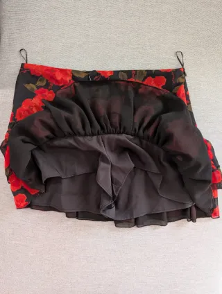 Falda pantalón flores