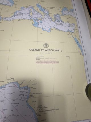 Carta Náutica Océano Atlántico Norte