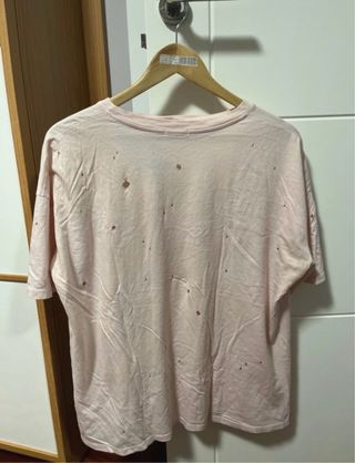 Camiseta rosa Y2K oversize