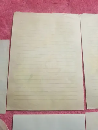 10 hojas antiguas estampadas surtidas