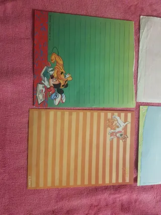 10 hojas antiguas estampadas surtidas