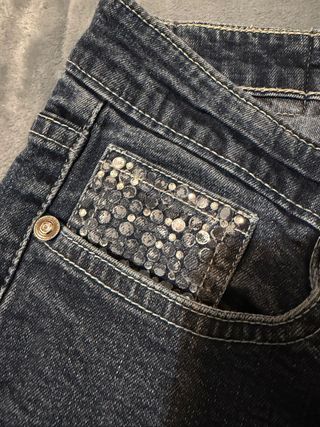 Rare Flared Jeans Vintage Y2K, Rhinestone Pockets