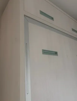 Cama abatible alta gama con altillo y estantería