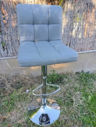 Banqueta de Bar Gris (2 unidades)