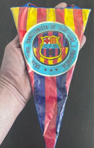 Antiguo Banderín FC Barcelona Peña Tarragona