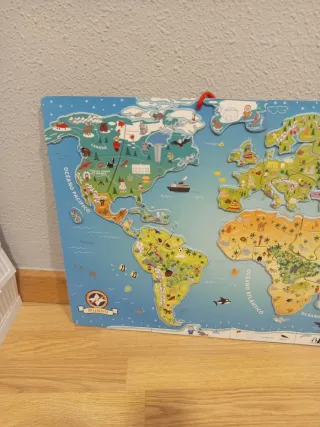 Puzzle Mapamundi Infantil