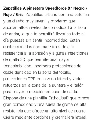 Botas Alpinestars Speedforce XR