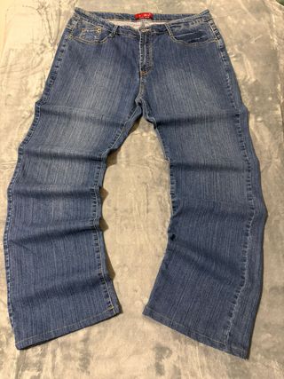 Rare Jeans H&L Vintage Y2K, Blue Wash, Embroidery