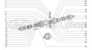 Retenes caja transferencia Lada Niva 2121-2302052