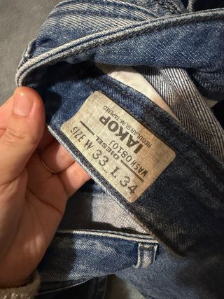 Rare Jeans Diesel Vintage 00s, Iakop Blue Wash,