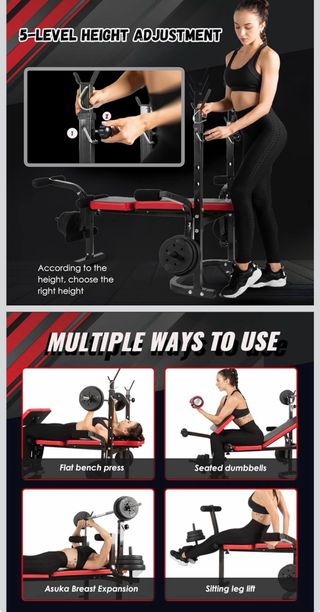 BANCA MUSCULACION MULTIFUNCION