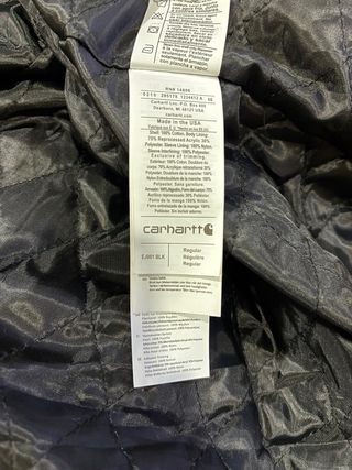 Casaco Carhartt Preto Vintage Reworked