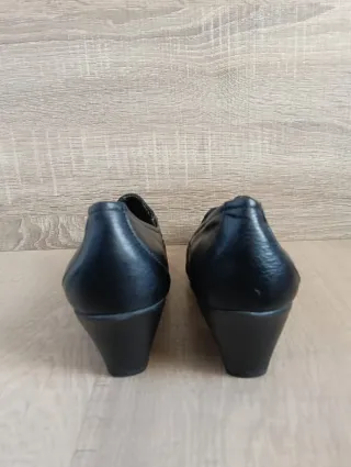 Mocasines de piel negros mujer Talla 37