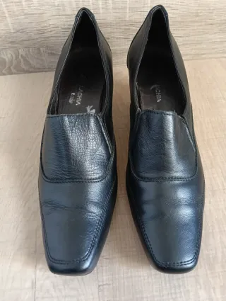 Mocasines de piel negros mujer Talla 37