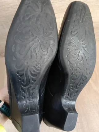 Mocasines de piel negros mujer Talla 37