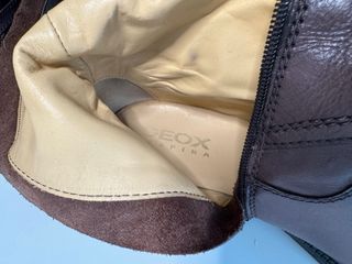 Botas altas piel Geox mujer marrones