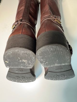 Botas altas piel Geox mujer marrones