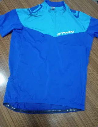 Maillot Ciclismo Btwin Azul y culote talla L