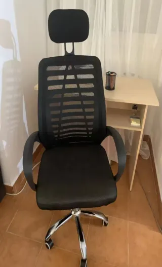 Sillón ergonómico de oficina negro