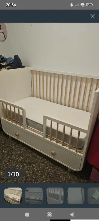 Cuna IKEA MYLLRA blanca