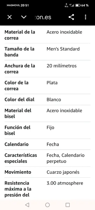 Reloj Civo Water Resist