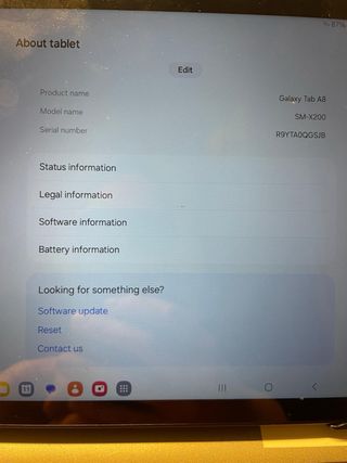 Tablet Samsung Galaxy Tab A8 SM-X200 64GB Negra