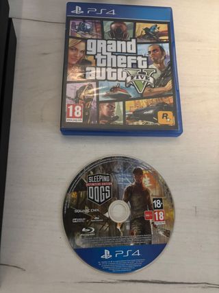 PS4 Negra + 2 Mandos + Juegos + Cables Internet