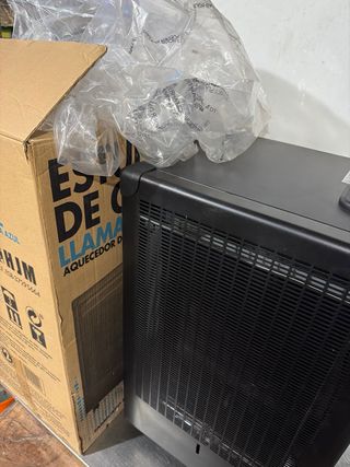Estufa butano nueva en su caja