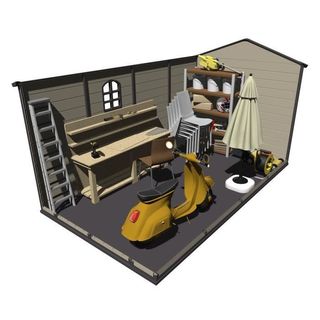 Caseta de jardín de resina Alessia D 8,82 m²