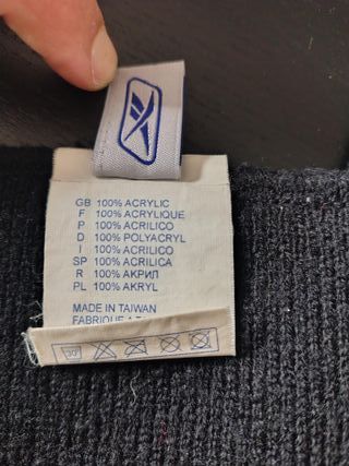 Sciarpa Reebok Uomo Sportiva Versatile Nera