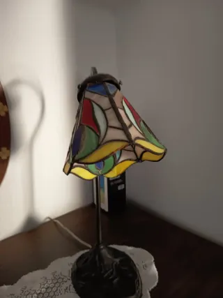 Lámpara Tiffany Cristal y Metal